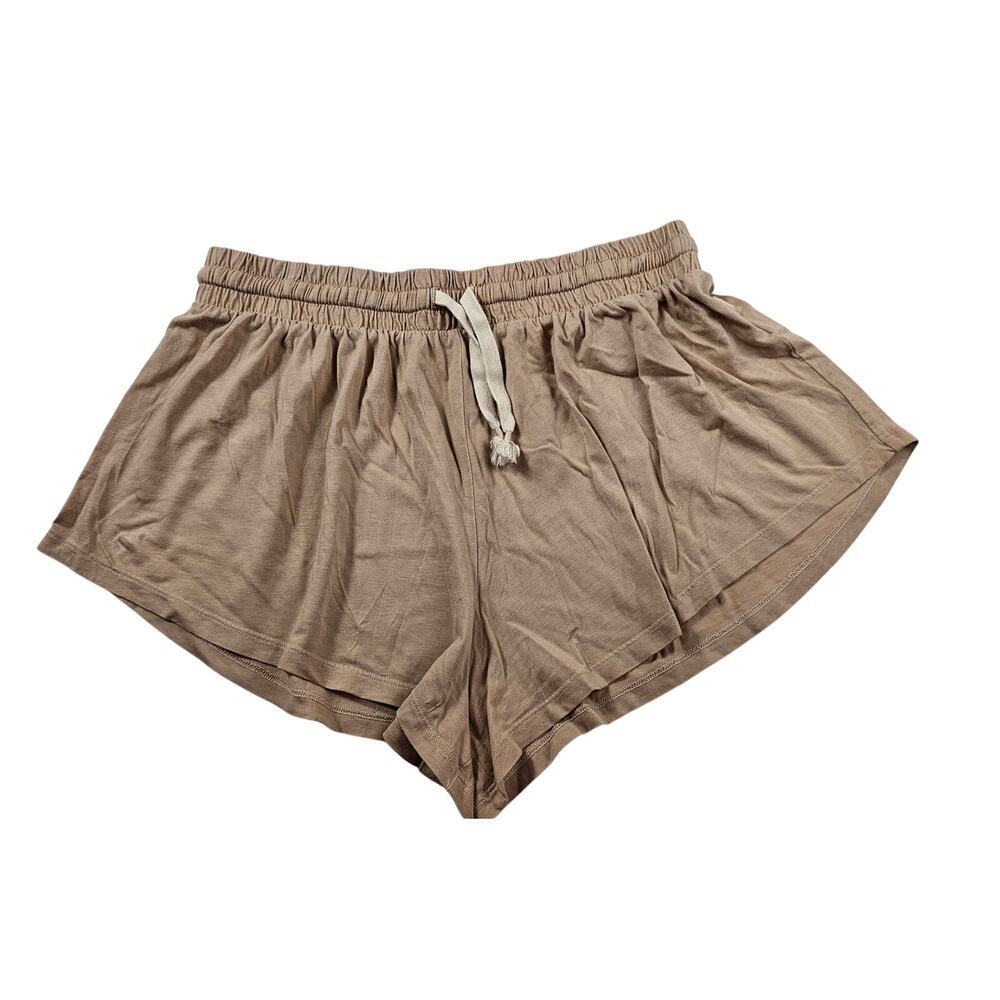 UGG PAMALLA SHORTS comfort MSRP $48 S Organic Cotton lyocell neutral lounge EUC